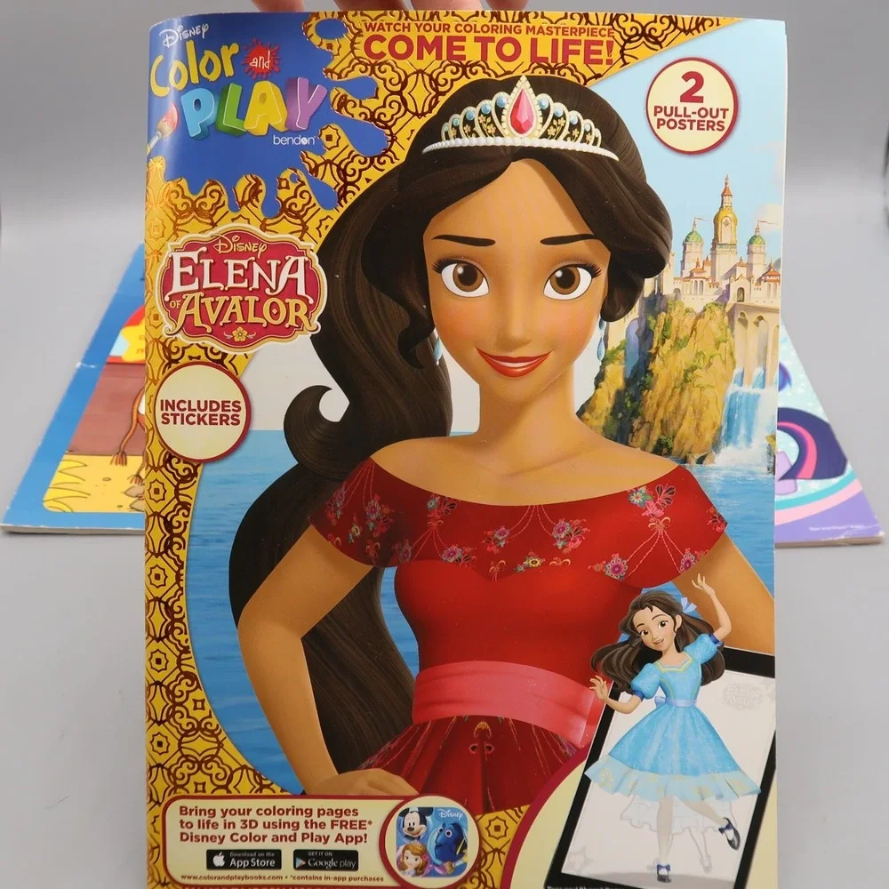 Vintage Paint With Water, Disney Elena Coloring, My Little Pony Sticker Book Lot